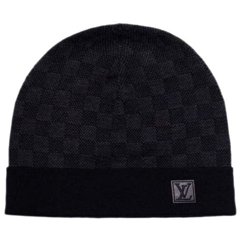 black and grey louis vuitton beanie|louis vuitton winter hat.